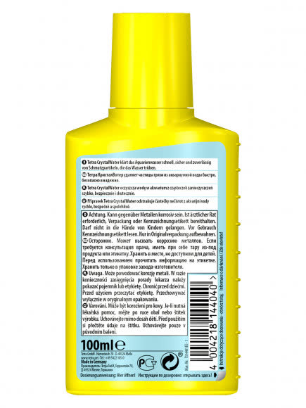 Tetra Crystal Water средство для очистки воды от всех видов мути 100 мл