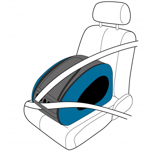 Ibiyaya складная сумка-тележка 3 в 1 для собак до 8 кг (сумка, рюкзак, тележка) синяя