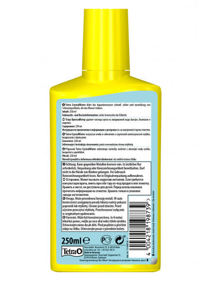 Tetra Crystal Water средство для очистки воды от всех видов мути 250 мл Tetra Crystal Water средство для очистки воды от всех видов мути 250 мл