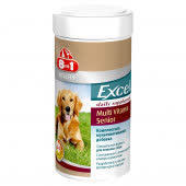 8in1 Excel Мультивитамины для пожилых собак 70 таб.