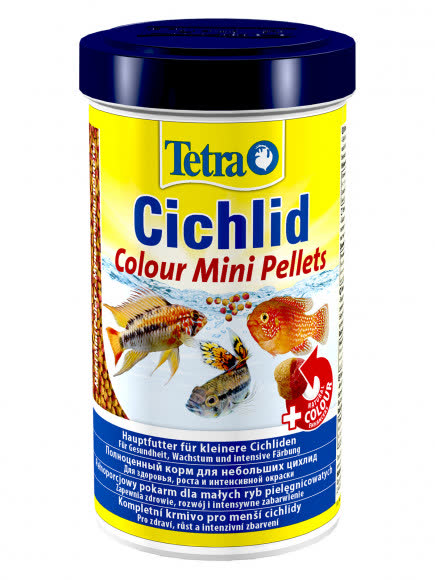 TetraCichlid Colour Mini корм для всех видов цихлид для улучшения окраса 500 мл TetraCichlid Colour Mini корм для всех видов цихлид для улучшения окраса 500 мл
