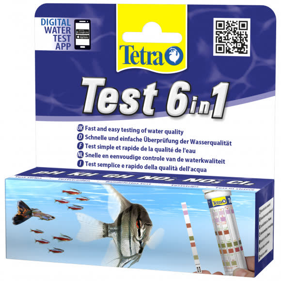 TetraTest 6 в 1 GH/KH/NO2/NO3/pH/Cl полоски для пресной воды 25 шт. TetraTest 6 в 1 GH/KH/NO2/NO3/pH/Cl полоски для пресной воды 25 шт.
