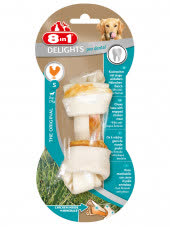 8in1 DENTAL DELIGHTS S косточка с куриным мясом для мелких и средних собак с минералами 11 см