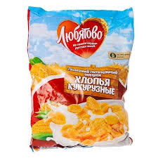 Готовый завтрак кукурузные хлопья Любятово 160 гр (упаковка 20 шт)