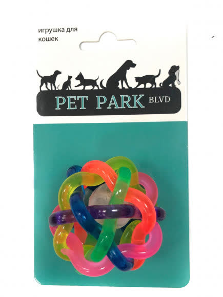 Petpark игрушка для кошек Мячик светящийся, пластик