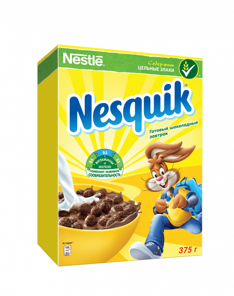 Nestle Nesquik готовый завтрак 375 гр (упаковка 10 шт)