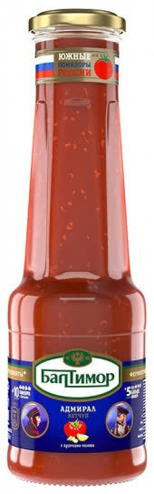 Кетчуп (Балтимор) Адмирал стекло 8х530гр (100) Кетчуп (Балтимор) Адмирал стекло 8х530гр (100)
