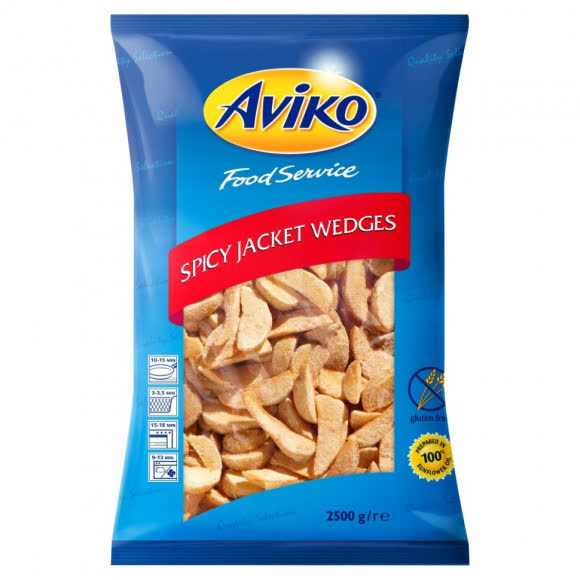 Картофельные дольки в кожуре со специями Авико 2,5кг (упаковка 4 шт)