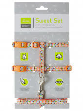 Hunter Smart шлейка для кошек и собак Seventies нейлон оранжевая