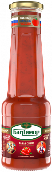 Кетчуп (Балтимор) Татарский стекло 8х530гр (100) Кетчуп (Балтимор) Татарский стекло 8х530гр (100)