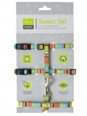 Hunter Smart шлейка для кошек и собак Stripes нейлон разноцветная