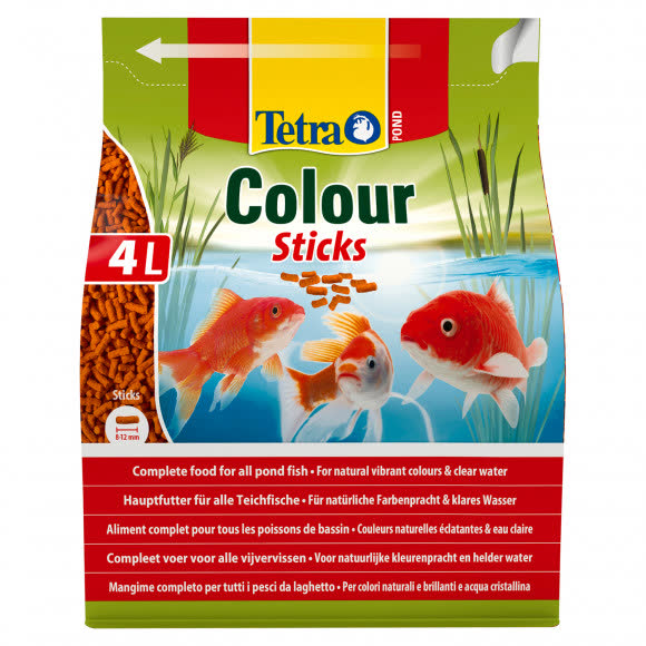 Tetra Pond Color Sticks корм для прудовых рыб палочки для окраски 4 л