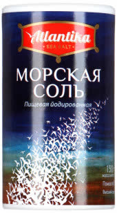 Соль Морская Мелкая ЙОД Туба 18 х 150г. (АТЛАНТИКА)