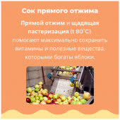 Сок яблочный прямого отжима без сахара. 3 литра, bag in box Сок яблочный прямого отжима без сахара. 3 литра, bag in box