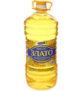 Масло подсолнечное Злато рафинированное 3 л (упаковка 6 шт)