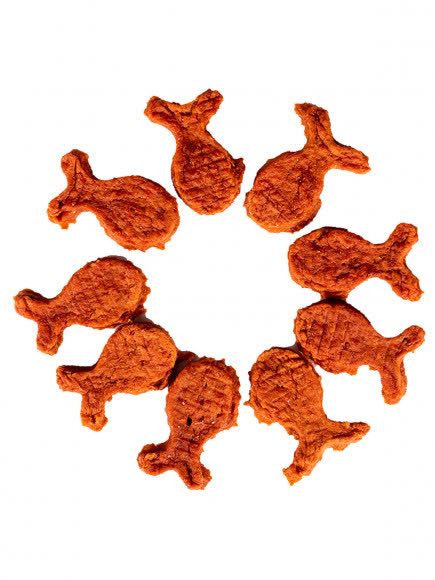 Wanpy Dog лакомые кусочки из нежного лосося в форме рыбок 100 г Wanpy Dog лакомые кусочки из нежного лосося в форме рыбок 100 г