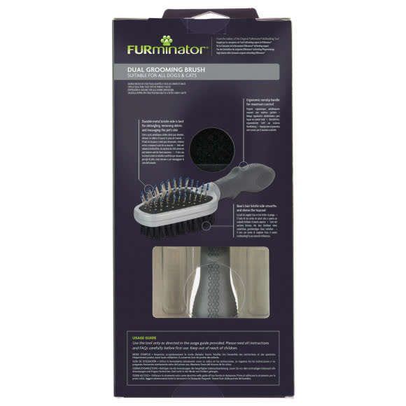 Щетка FURminator двухсторонняя Dual Brush зубцы 12 мм Щетка FURminator двухсторонняя Dual Brush зубцы 12 мм