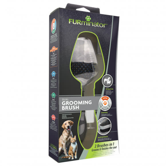 Щетка FURminator двухсторонняя Dual Brush зубцы 12 мм Щетка FURminator двухсторонняя Dual Brush зубцы 12 мм