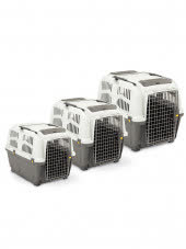 MPS переноска SKUDO 4  68х48х51h см с металлической дверцей с замком серая