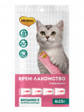 Мнямс Крем-лакомство для кошек с тунцом Кацуо 15 г х 4 шт. Мнямс Крем-лакомство для кошек с тунцом Кацуо 15 г х 4 шт.
