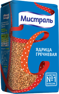 Гречка ядрица Мистраль 900 гр (упаковка 12 шт)