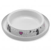 Moderna Cats in Love миска пластиковая нескользящая 210 мл, серо-белая Moderna Cats in Love миска пластиковая нескользящая 210 мл, серо-белая