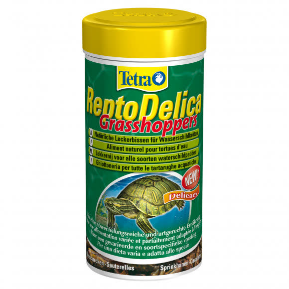 Tetra ReptoDelica Grasshoppers лакомство для водных черепах (кузнечики) 250 мл Tetra ReptoDelica Grasshoppers лакомство для водных черепах (кузнечики) 250 мл