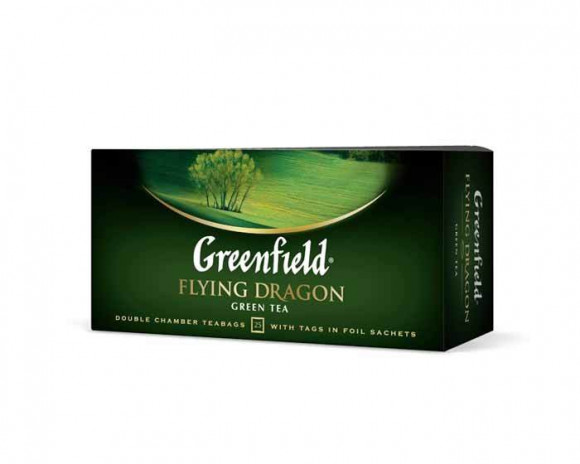Чай Гринфилд Флаинг драгон 25 пакетиков (упаковка 10 шт)