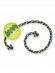 KONG игрушка для собак Air "Теннисный мяч" с канатом средний
