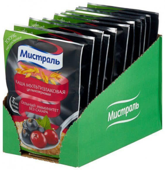 Каша мультизлаковая "Сильный иммунитет" Мистраль 40 гр (упаковка 12 шт)