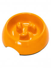 SuperDesign миска меламиновая для медленного поедания 140 мл, оранжевая SuperDesign миска меламиновая для медленного поедания 140 мл, оранжевая
