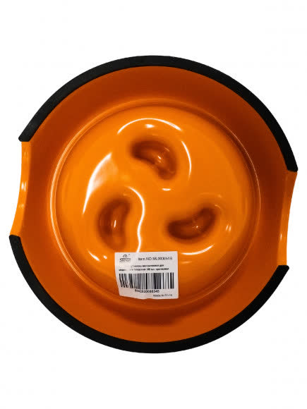 SuperDesign миска меламиновая для медленного поедания 140 мл, оранжевая SuperDesign миска меламиновая для медленного поедания 140 мл, оранжевая
