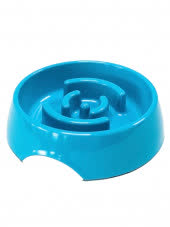 SuperDesign миска меламиновая для медленного поедания 550 мл, синяя SuperDesign миска меламиновая для медленного поедания 550 мл, синяя