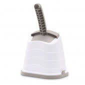 IMAC совочек для туалета на подставке ROMEO 28 см, серо-бежевый IMAC совочек для туалета на подставке ROMEO 28 см, серо-бежевый