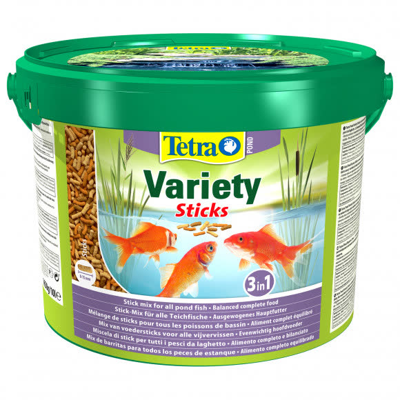 Tetra Pond Variety Sticks корм для прудовых рыб (3 вида палочек) 10 л Tetra Pond Variety Sticks корм для прудовых рыб (3 вида палочек) 10 л