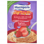 Каша овсяная Мистраль клубника-земляника 40 гр (упаковка 25шт)