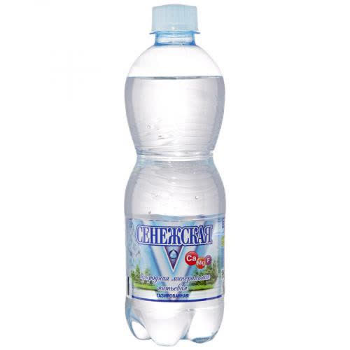 Вода минеральная Сенежская газированная 0,5 л (упаковка 12 шт)