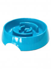 SuperDesign миска меламиновая для медленного поедания 900 мл, синяя SuperDesign миска меламиновая для медленного поедания 900 мл, синяя