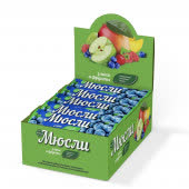 Батончик злаковый EFFORT MUESLI 40г 1х6блх24шт Черника (77)