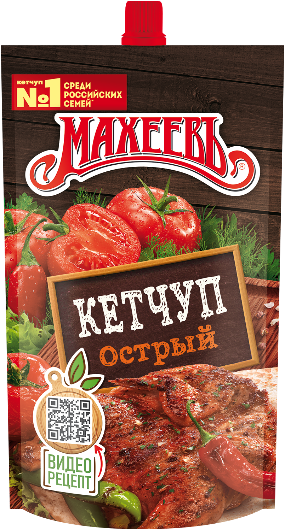 Кетчуп острый с дозатором Махеевъ 300 гр (упаковка 16 шт)