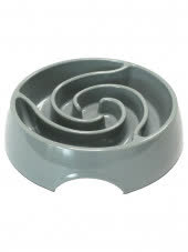 SuperDesign миска меламиновая для медленного поедания Торнадо 900 мл, серая SuperDesign миска меламиновая для медленного поедания Торнадо 900 мл, серая