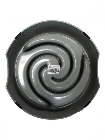 SuperDesign миска меламиновая для медленного поедания Торнадо 900 мл, серая SuperDesign миска меламиновая для медленного поедания Торнадо 900 мл, серая