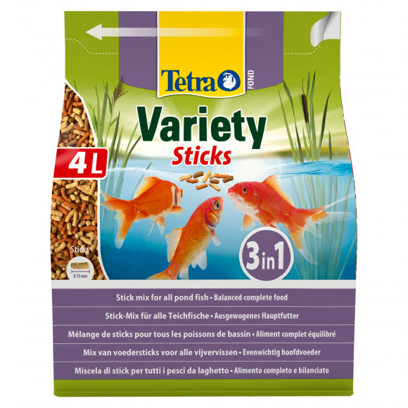 Tetra Pond Variety Sticks корм для прудовых рыб (3 вида палочек) 4 л