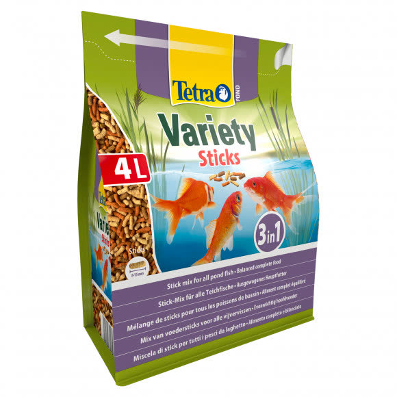 Tetra Pond Variety Sticks корм для прудовых рыб (3 вида палочек) 4 л Tetra Pond Variety Sticks корм для прудовых рыб (3 вида палочек) 4 л