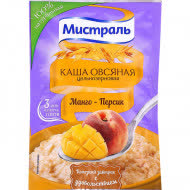 Каша овсяная Мистраль манго-персик 40 гр (упаковка 25 шт) Каша овсяная Мистраль манго-персик 40 гр (упаковка 25 шт)