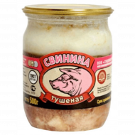 Свинина тушеная СТЕКЛО 12х500г ГОСТ (СКОПИНСКИЙ) (70)