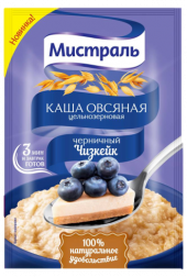 Каша овсяная Мистраль черничный чизкейк 40 гр (упаковка 25 шт)