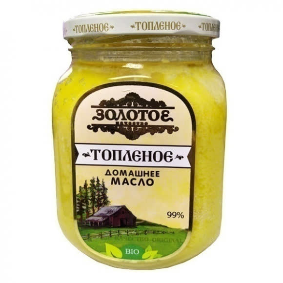 Топленое масло Золотое качество 550 гр (упаковка 6 шт)