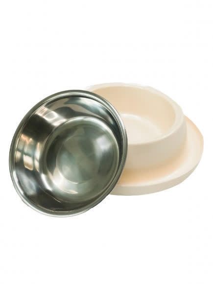 SuperDesign миска на меламиновой подставке 700 мл, белая SuperDesign миска на меламиновой подставке 700 мл, белая