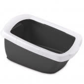 IMAC туалет-лоток для кошек FUNNY с высокими бортами 62х49,5х33h см, антрацит IMAC туалет-лоток для кошек FUNNY с высокими бортами 62х49,5х33h см, антрацит